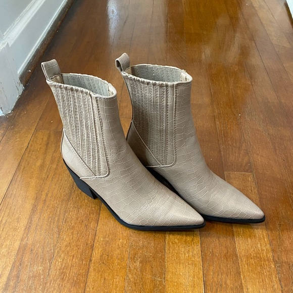 Brand new. Never worn. Faux croc booties from Nasty Gal - Picture 2 of 4